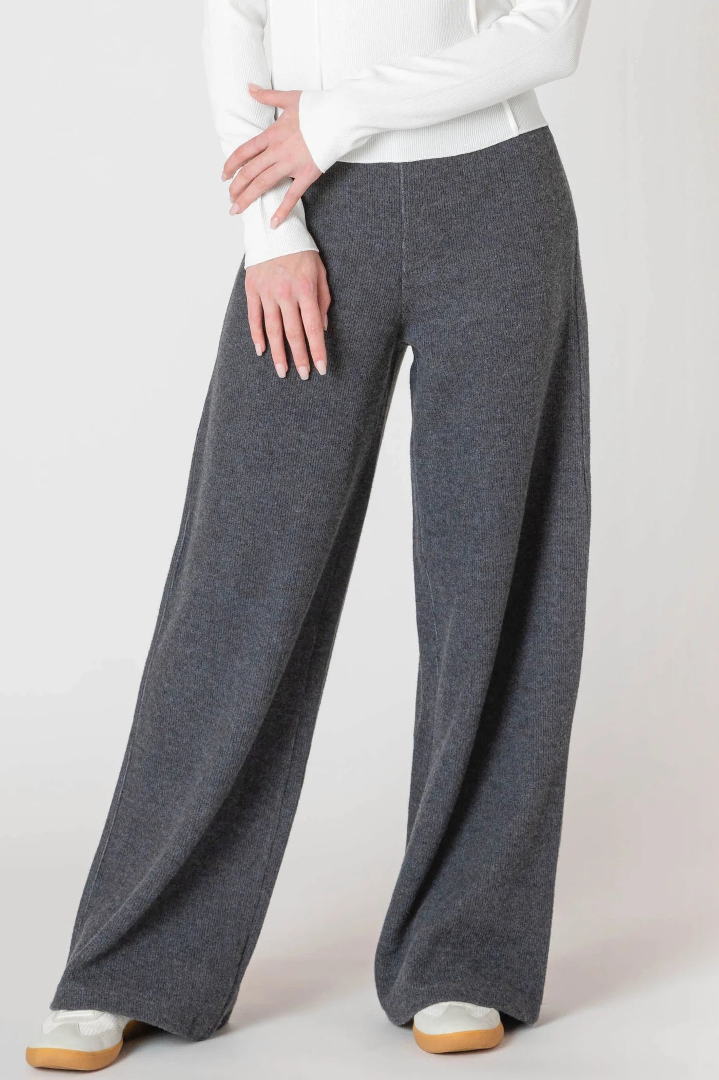 Ribbed Wide Leg Pant