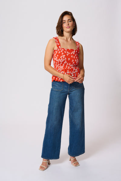 KAmber Smocked Top
