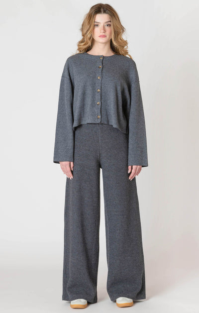 Ribbed Wide Leg Pant