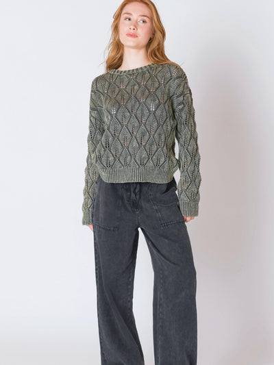 Pointelle Crewneck