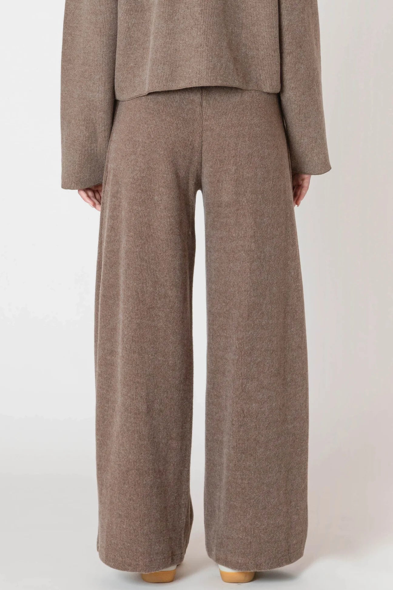 Ribbed Wide Leg Pant