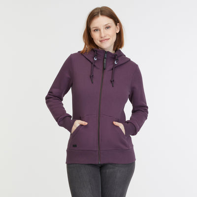 Ragwear Neskia Full Zip hoodie in purple 