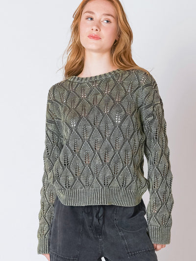 Pointelle Crewneck