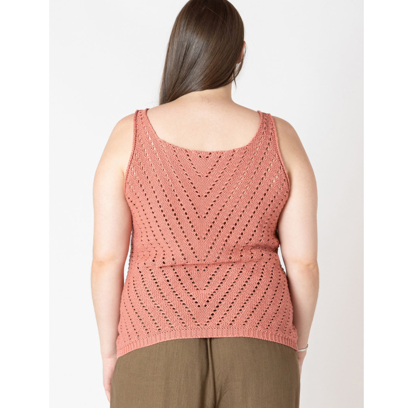 Evanescence Pointelle Knit Tank