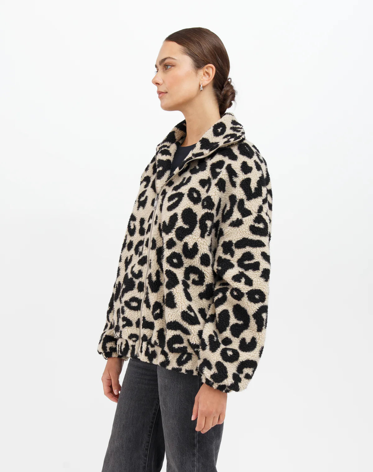 Tan Leopard Sherpa 