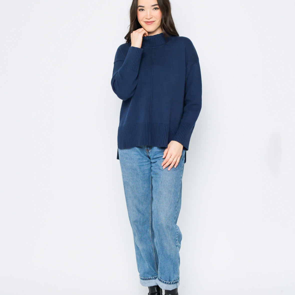 Lita Mock Neck Pullover