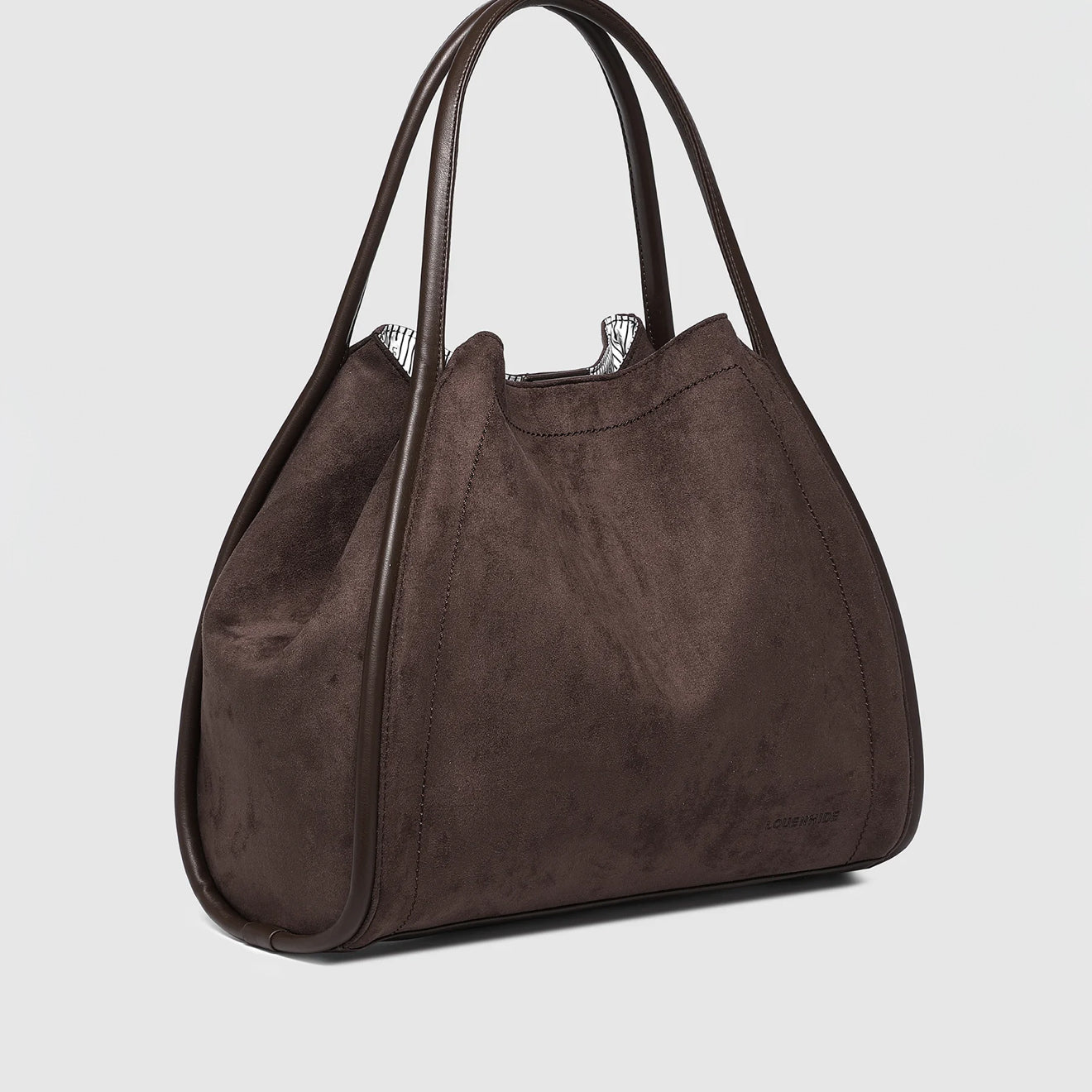 Sutton Shoulder Bag- Suede Chocolate
