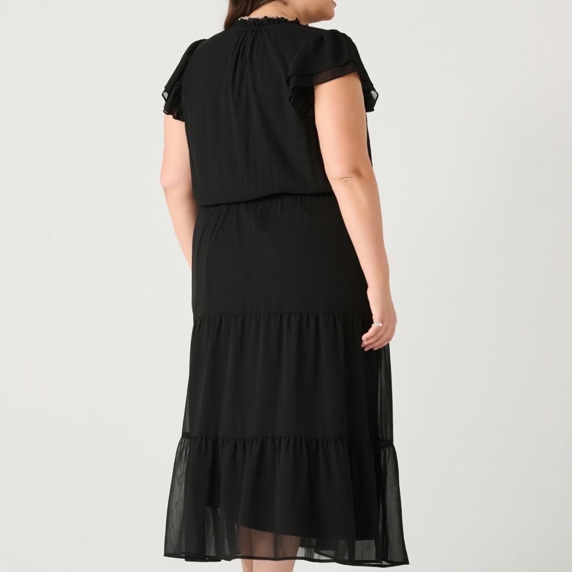 Dex Plus tiered maxi dress 