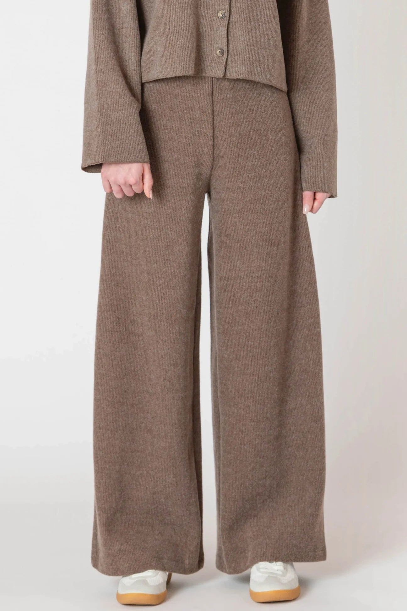 Ribbed Wide Leg Pant