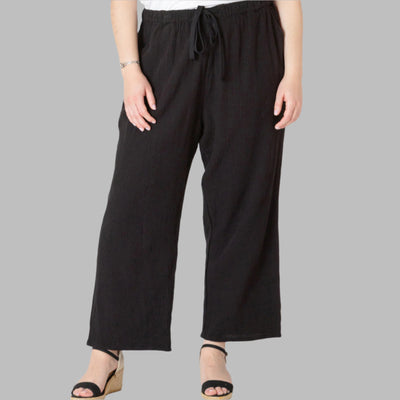 Comfortable and cute Black cotton pants 