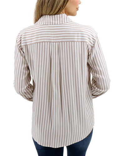 Seaside Striped Button Down Shirt