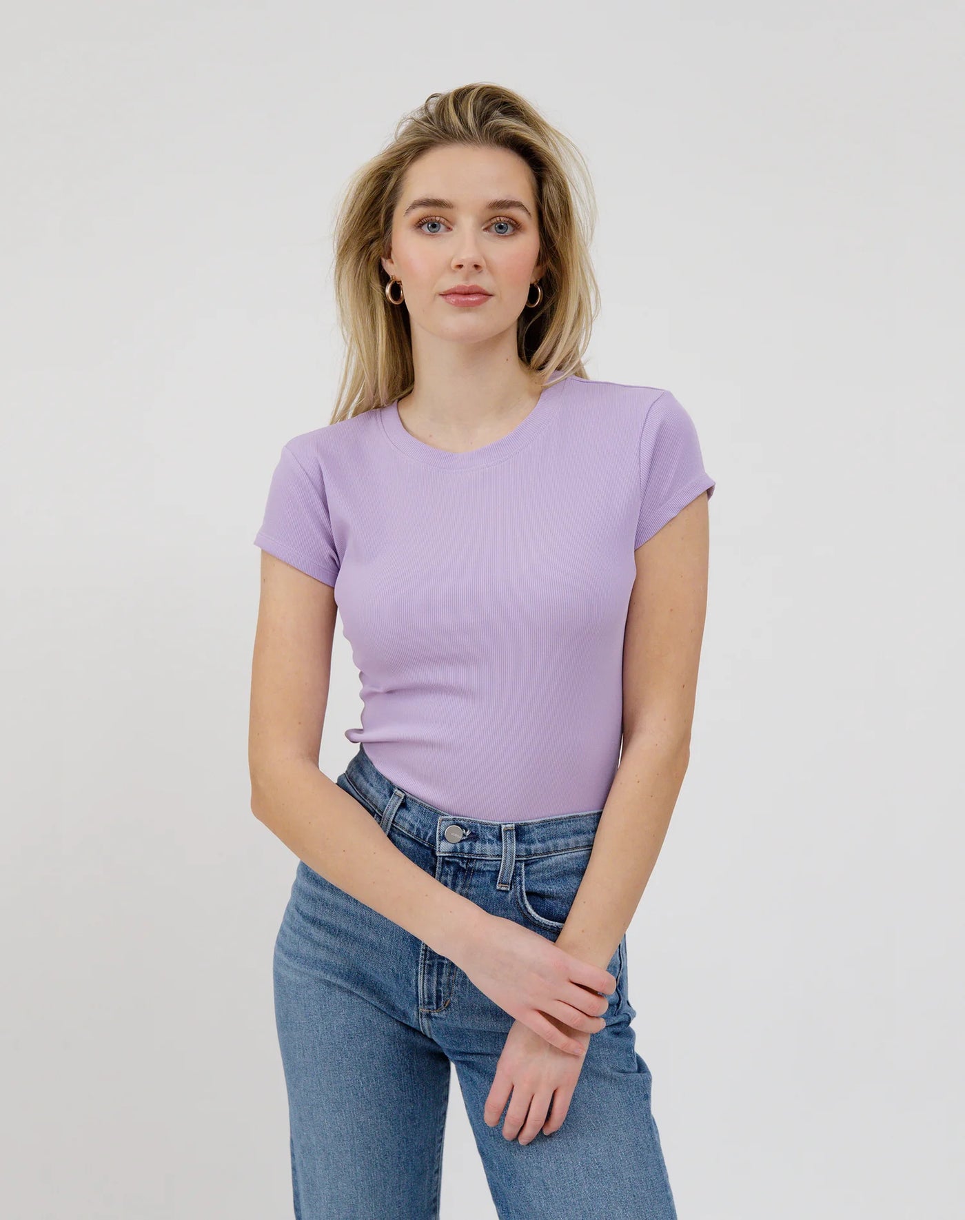 Leah Ribbed Tee