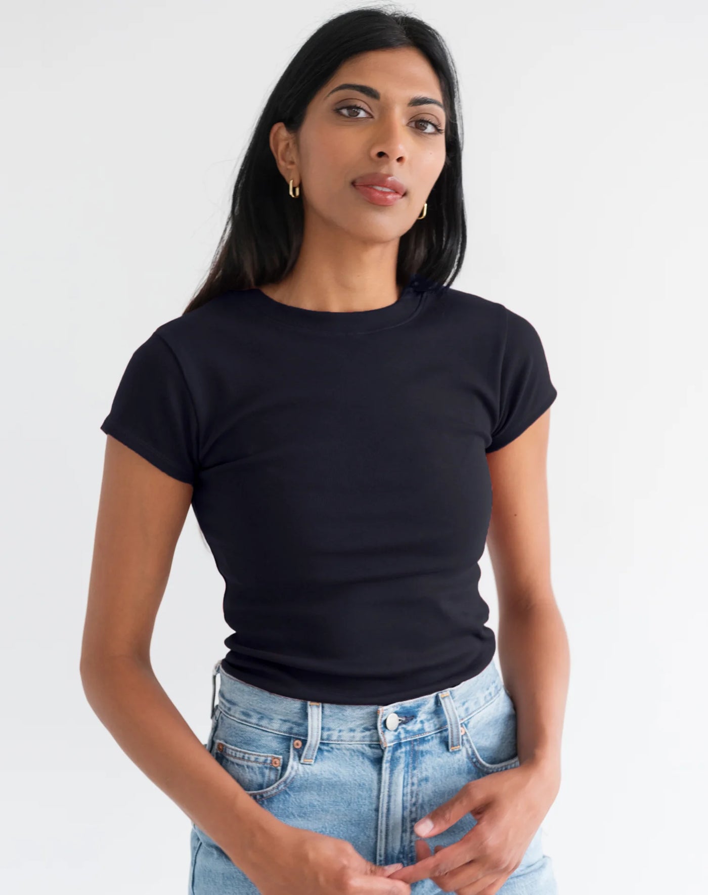 Leah Ribbed Tee