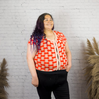 Ginger and Choral Curvy Plus sized cardigan