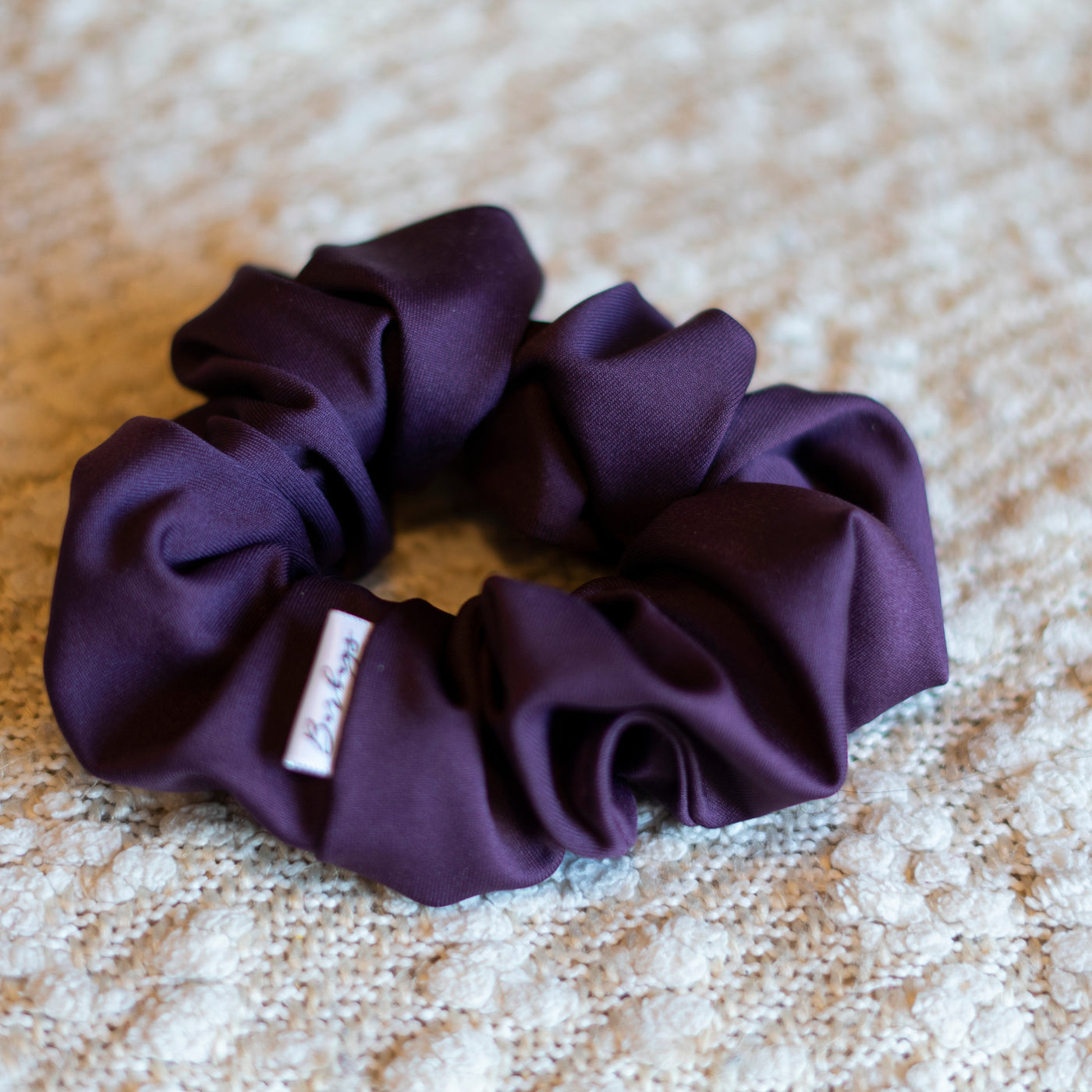 dark purple sea star scrunchie