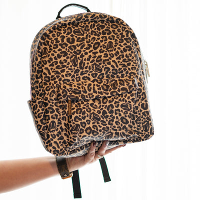 large leopard print backpack